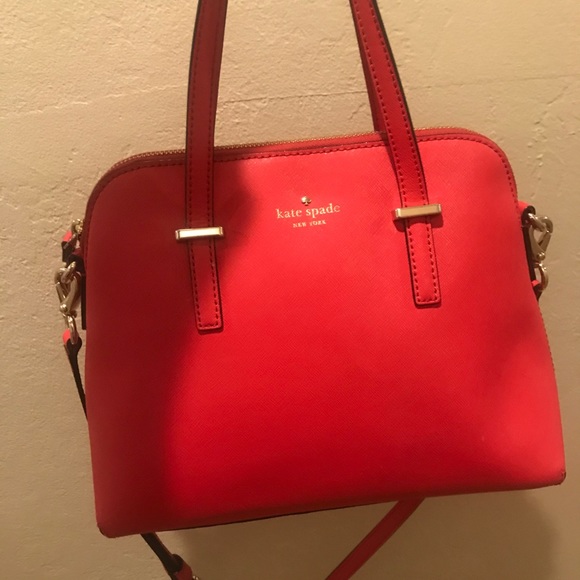 Kate Spade Medium Dome Satchel Red